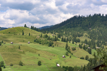 Fototapeta na wymiar Vatra Dornei Mountain Landscape in Romania