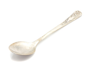 dessert spoon isolated on white