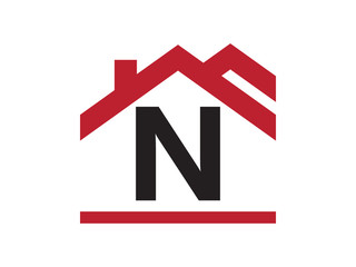 N Letter Real Estate Logo