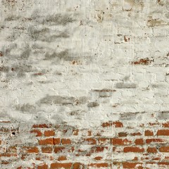 Red White Brick Wall Square Fragment Texture