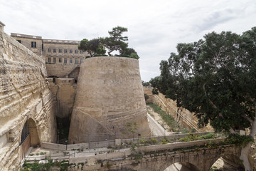Fototapeta na wymiar Fort Saint Elmo in Malta capital - Valletta, Europe