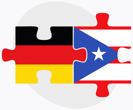 Germany and Puerto Rico Flags
