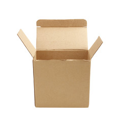 cardboard box, isolated on white background