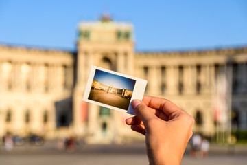 Naklejka premium Instant Photo Of Hofburg Palace In Vienna