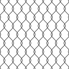 Fototapeta premium Vector seamless texture. Modern abstract background. The mesh of interwoven wavy lines.