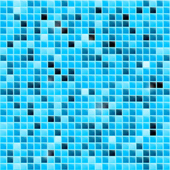Abstract blue mosaic background