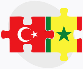 Turkey and Senegal Flags