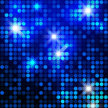 Blue Sparkle Glitter Background.