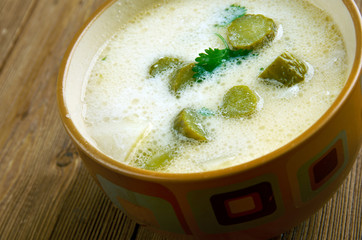 Czech Potato  Pickle Soup