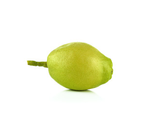  fragrant pear on white background