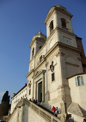 Rome, l'église Trinité-des-Montsi, Italie