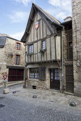 Fototapeta na wymiar Medieval Building, Dinan, Brittany France