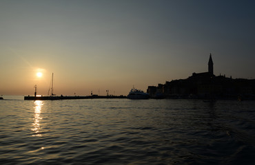 Fototapeta premium Abend bei Rovinj