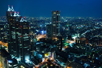 Fototapeta na wymiar 大都会東京の夜景　新宿