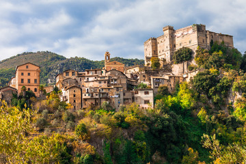 Fototapeta na wymiar beautiful medieval village Arsoli, Lazio, Italy