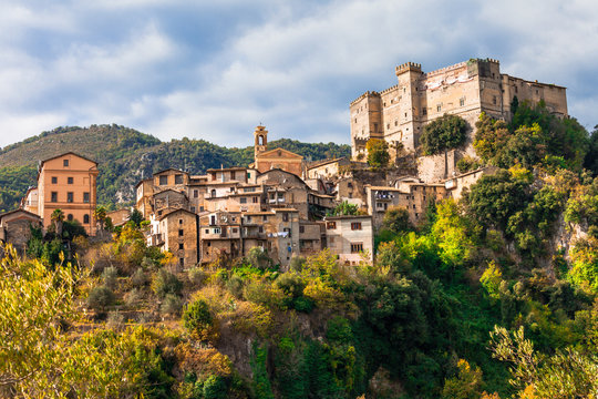 beautiful medieval village Arsoli, Lazio, Italy