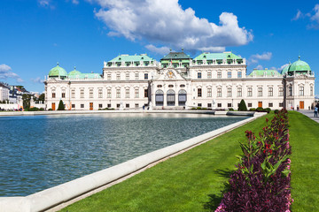 flowerbed Upper Belvedere Palace, Vienna,