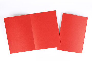 Magazine, booklet, postcard, business card or brochure mockup te