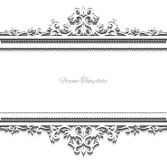 vintage background frame design  victorian style