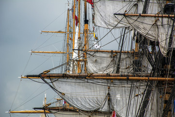 Masts of the different ships