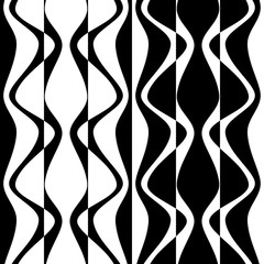 Fototapeta premium Seamless Curved Shape Pattern