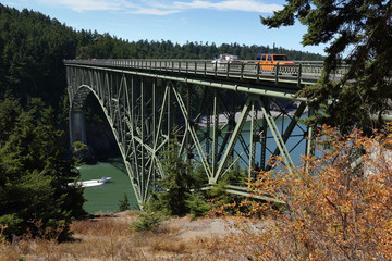 Deception Pass Bridge, Washington State, USA.