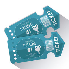 Cinema tickets design 
