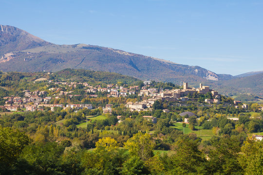 Foto panoramica di Sarnano