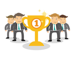 Success people cartoon design