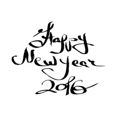 Black and white Lettering in grunge style