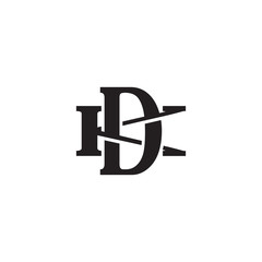 Letter K and D monogram logo