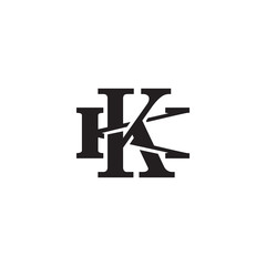 Letter K and K monogram logo
