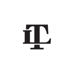 Letter L and T monogram logo