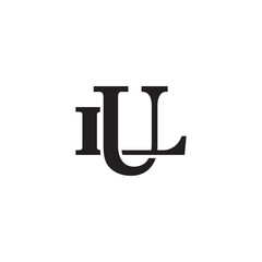 Letter L and U monogram logo