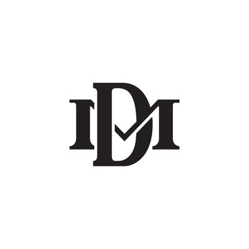 Letter M and D monogram logo