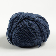 Blue yarn is isolated