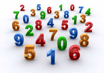 Fototapeta premium 数字