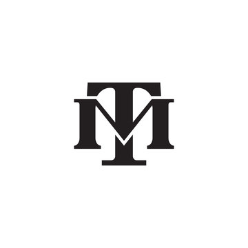 Letter M and T monogram logo