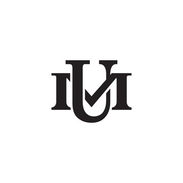 Letter M and U monogram logo