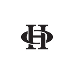 Letter O and H monogram logo