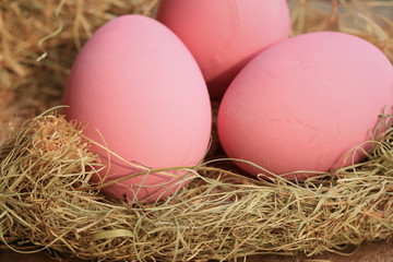 pink pickled preserved egg