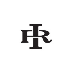 Letter R and I monogram logo