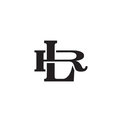 Letter R and L monogram logo