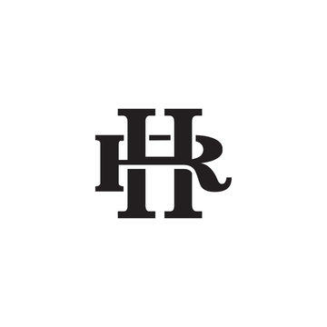 Letter R and H monogram logo