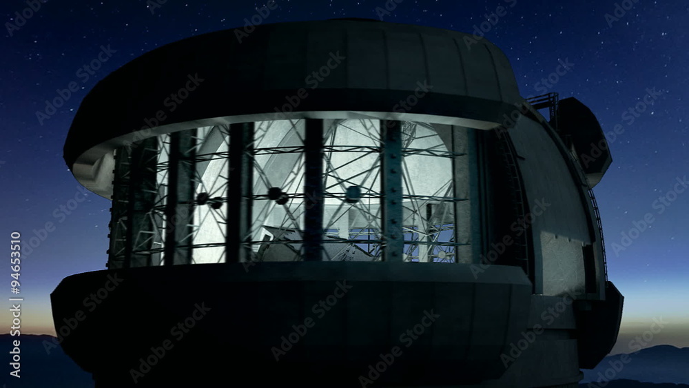 Wall mural telescope astronomy observatory