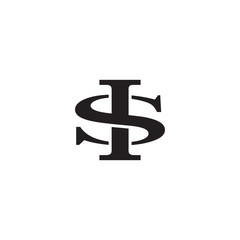 Letter S and I monogram logo