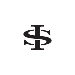 Obraz premium Letter S and I monogram logo