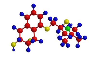 Molecular structure of nadolol (corgard)
