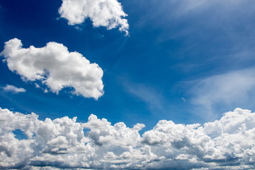 blue sky with white cloud