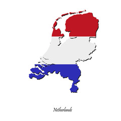 Map of Netherlands for your design